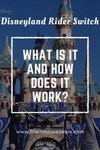 Disneyland Rider Switch-What is it and how does it work?