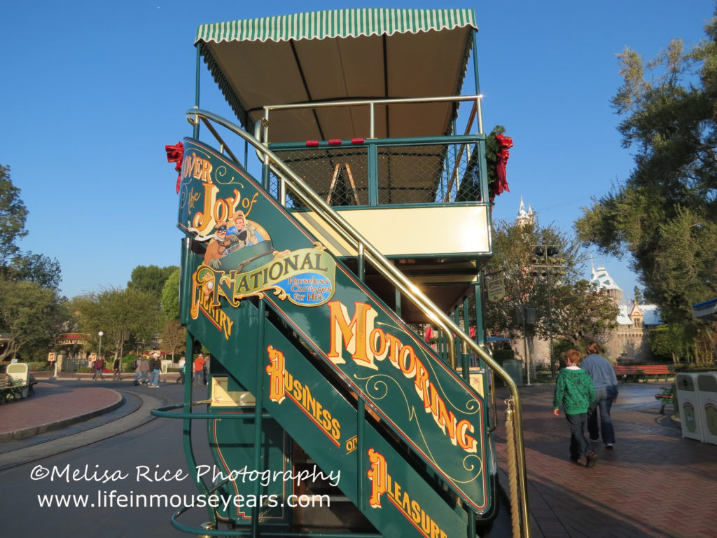 Omnibus Disneyland Main Street www.lifeinmouseyears.com #lifeinmouseyears