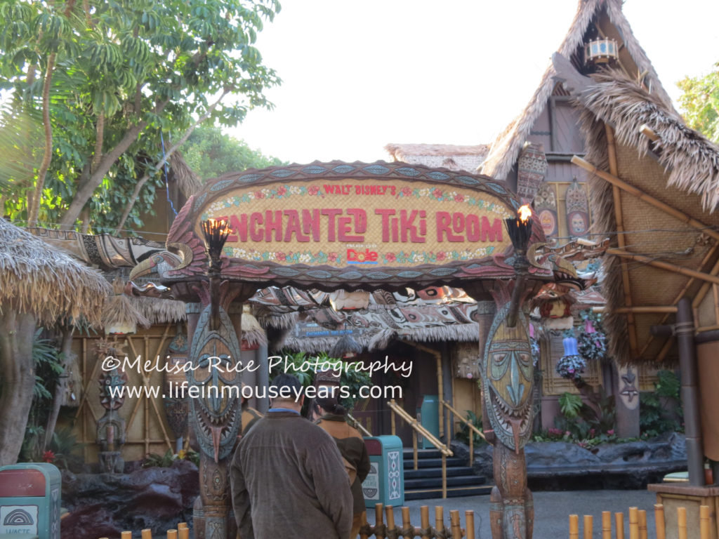 The entrance to Walt Disney's Enchanted Tiki Room in Disneyland. Top 10 attractions for kids of all ages.