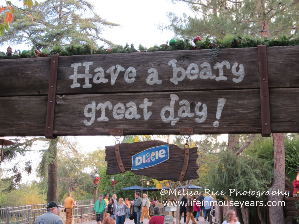 Hungry Bear Restaurant sign. Disneyland
