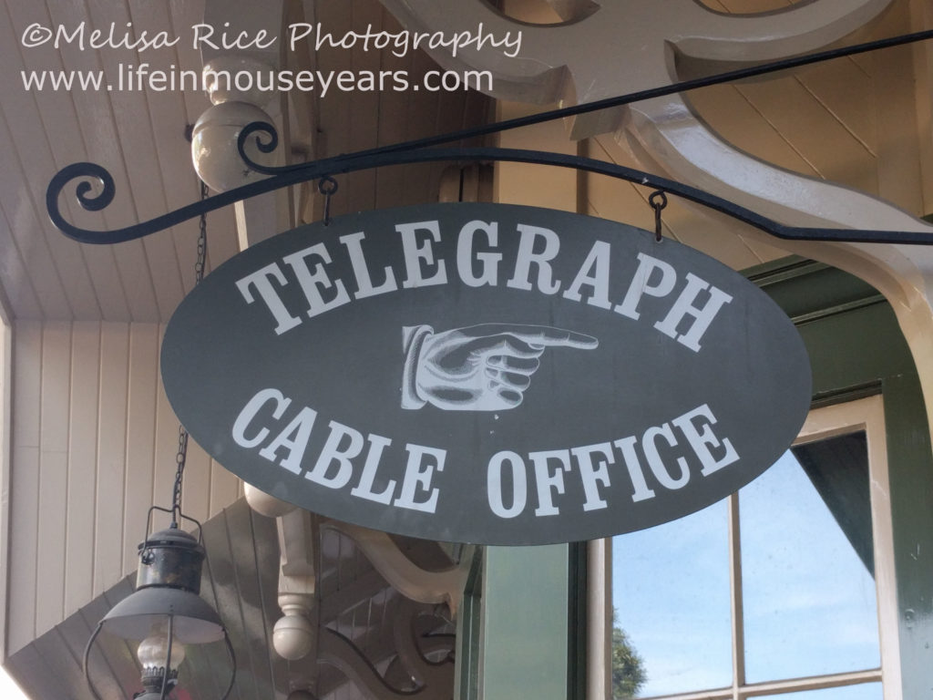 Secrets About the Disneyland Railroad. Steam train. sign