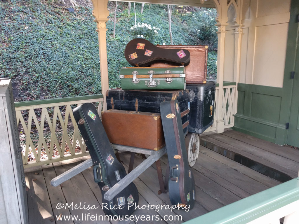 Secrets About the Disneyland Railroad. luggage props. New Orleans Square