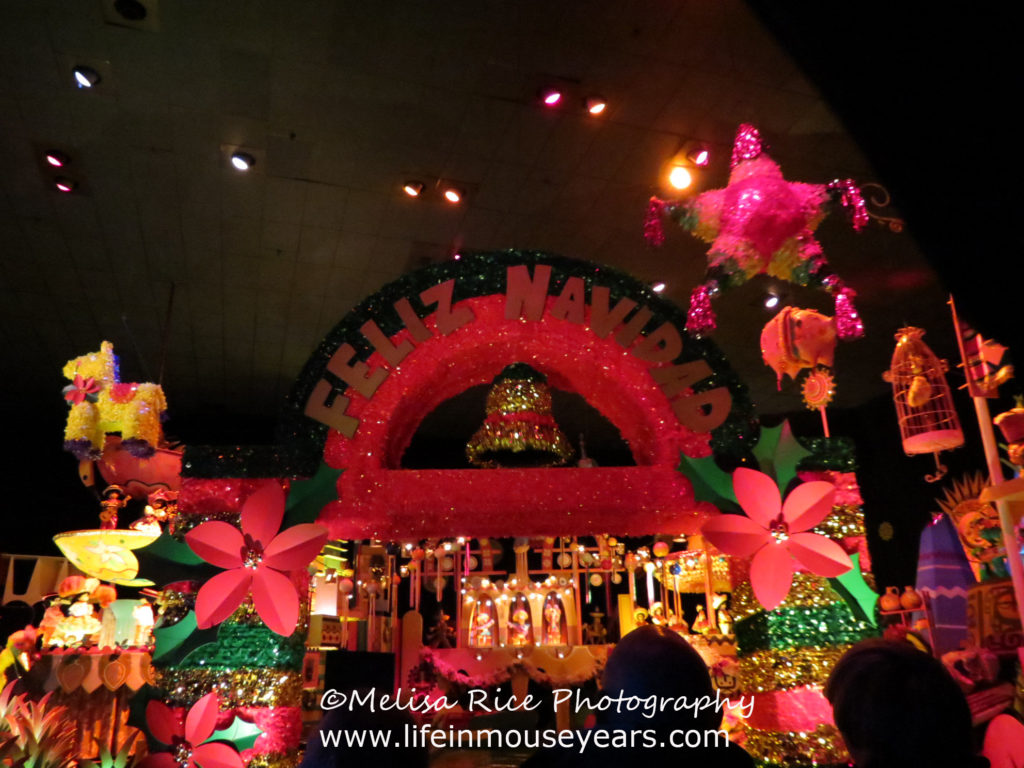 Part of Mexico inside of It's a Small World Holiday in Disneyland Feliz Navidad