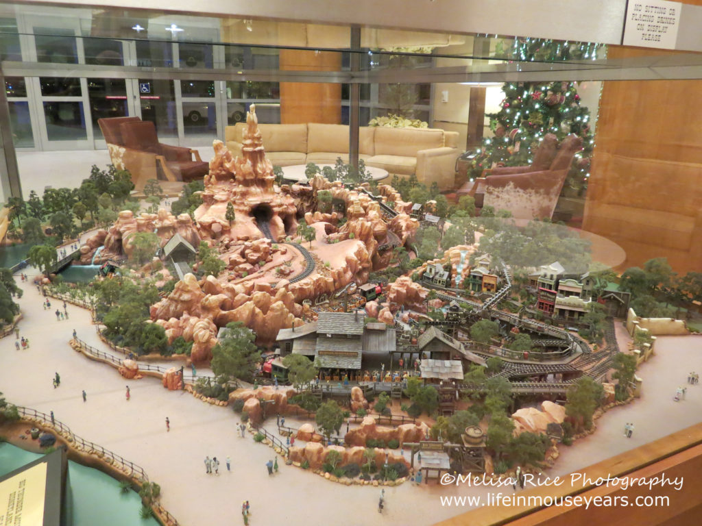 Top 10 Attractions for Adults at Disneyland. Model of Big Thunder Mountain Railroad.