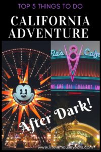 Top 5 Things to Do- California Adventure After Dark