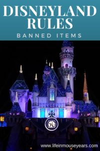 Disneyland Rules Banned Items
