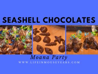 Seashell Chocolates for Moana Party