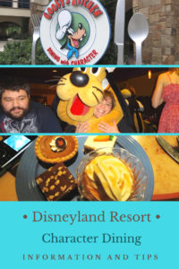 Disneyland Resort Character Dining.