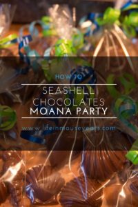 Seashell Chocolates Moana Party
