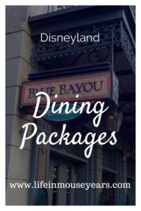 Disneyland Dining Packages