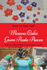 Moana Cake Gumpaste Pieces. Life in Mouse Years. #cake #yummy #homemade #moana #yum #disney
