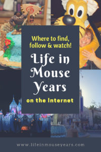 Life in Mouse Years on the Internet. www.lifeinmouseyears.com #lifeinmouseyears #disneyland #disneyparks #pinterest #facebook #youtube #socialmedia #comefollowme #jointhemagic