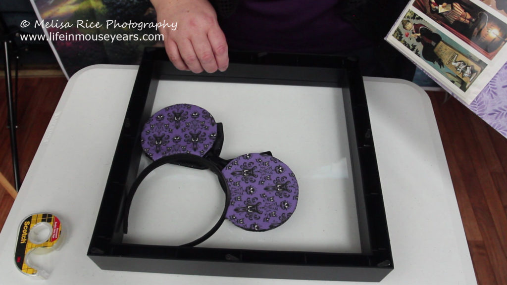 How to Make a Disney Shadow Box. Haunted Mansion www.lifeinmouseyears.com #lifeinmouseyears #disneyland #disney #disneyshadowbox #hauntedmansion #hauntedmansionshadowbox #shadowbox #crafting #diy #disneyfun #makesomethingmagical #diycrafts