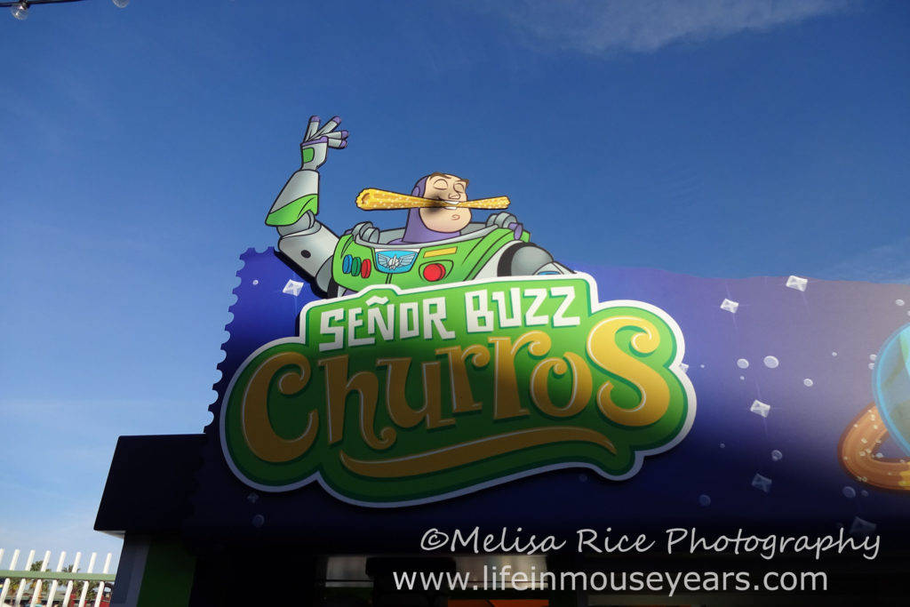 Exploring Pixar Pier www.lifeinmouseyears.com #lifeinmouseyears #pixarpier #californiaadventure #seniorbuzzchurros #buzzlightyear #churros #yum #yummy #tasty