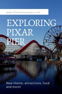 Exploring Pixar Pier www.lifeinmouseyears.com #lifeinmouseyears #pixarpier #californiaadventure #reflections