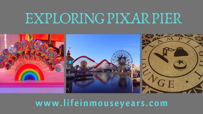 Exploring Pixar Pier www.lifeinmouseyears.com #lifeinmouseyears #pixarpier #californiaadventure #reflections