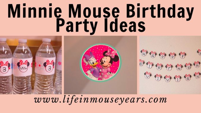 Minnie Mouse Birthday Party Ideas www.lifeinmouseyears.com #lifeinmouseyears #birthdayparty #disney #minniemouse